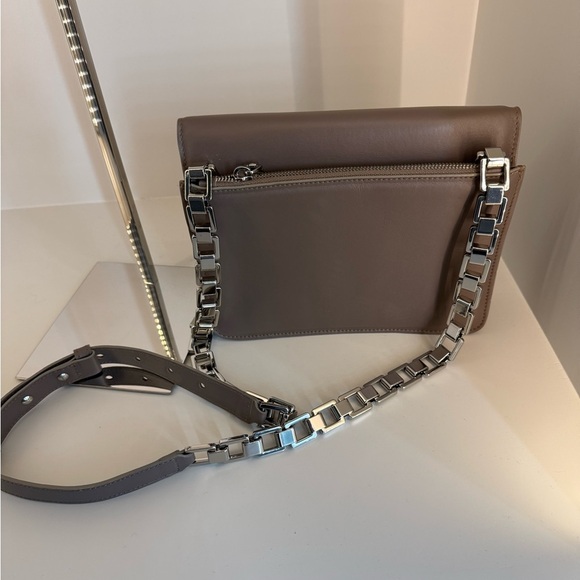 IRO Taupe Crossbody Bag with Chain Strap - Picture 6 of 12